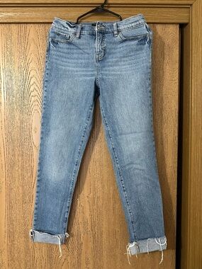 Banana Republic Light Blue Cropped Slim Jeans